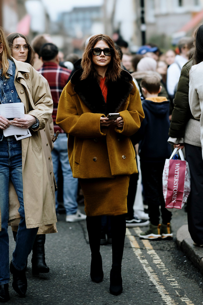 Inspirace, shearling kabát