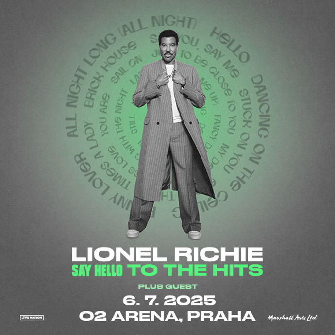 Lístky na koncert Lionela Richieho, O2 Arena2380–4999 Kč6.7. 2025 