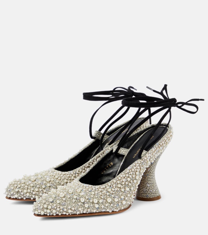  Boty na podpatku s tkaničkami, Dries Van Noten, 835 EUR, prodává Mytheresa