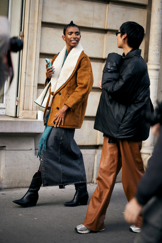 Inspirace, shearling kabát