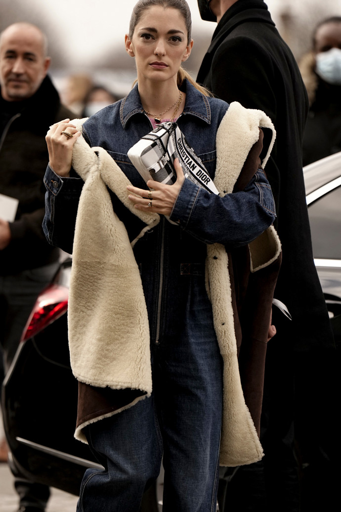 Inspirace, shearling kabát