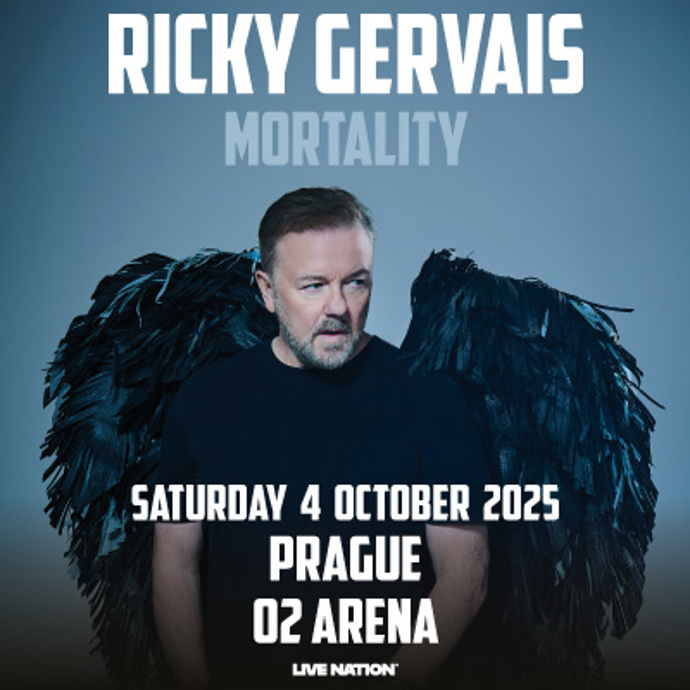 Vstupenky na stand-up nejvlivnějšího britského komika a muže za seriálem The Office Rickyho Gervaise, O2 Arena1290–6026 Kč4. října 2025 