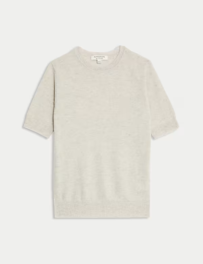 Pletený top z merino vlny a kašmíru, Marks & Spencer, 1 899 Kč