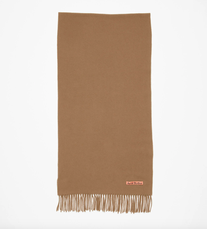  Úzká vlněná šála s třásněmi, Acne Studios, 4 514 Kč