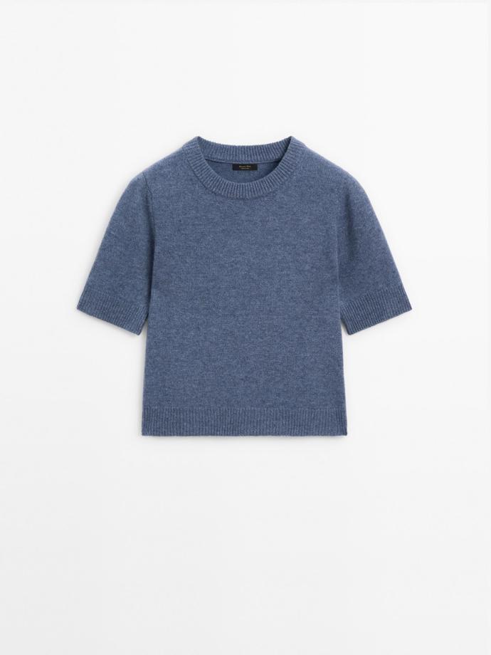 Úpletový svetr z bavlněné směsi, Massimo Dutti, 999 Kč