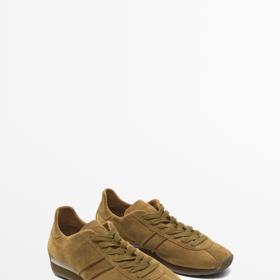 Tenisky ze štípaného semiše, Massimo Dutti, 2 999 Kč