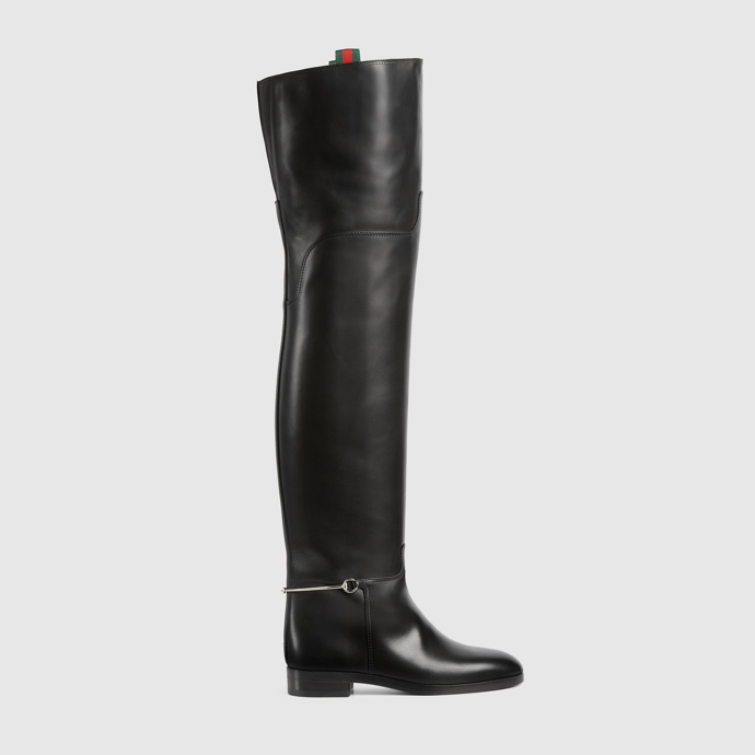 Vysoké kozačky v jezdeckém stylu, Gucci, 71 050 Kč
