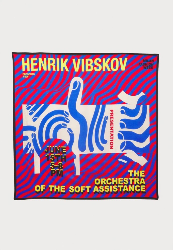  Šátek The Orchestra Scarf, Henrik Vibskov, 3840 Kč, prodává Zalando
