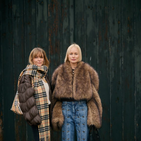 Vintage faux fur, Kodaň, streetstyle FW25 Vintage faux fur, Kodaň, streetstyle FW25