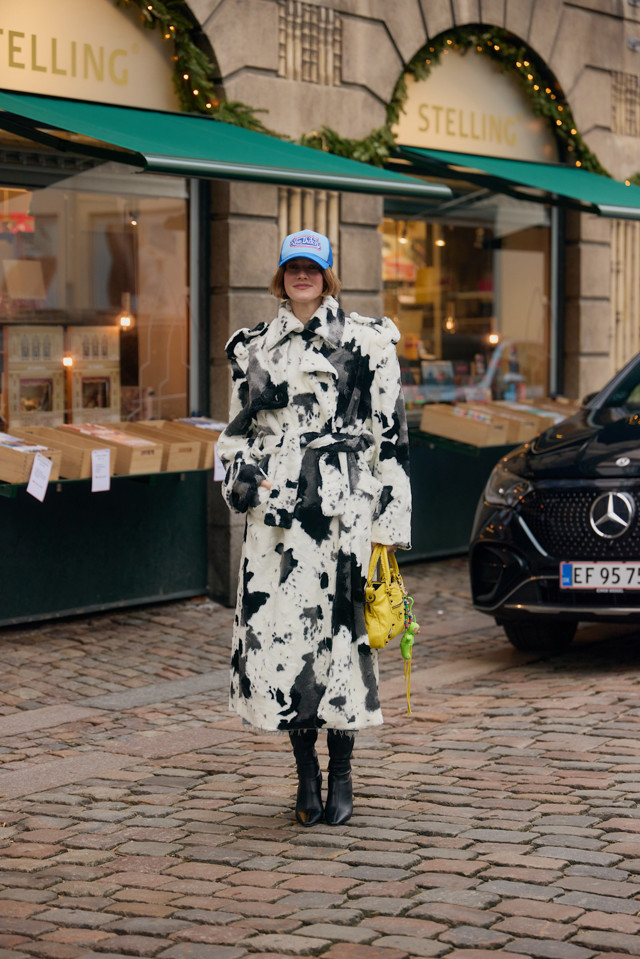 Cow print, Kodaň, streetstyle FW25 Cow print, Kodaň, streetstyle FW25