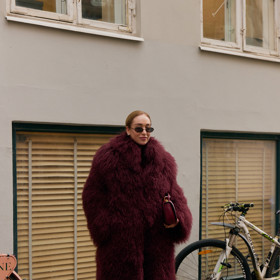 Vintage faux fur, Kodaň, streetstyle FW25 Vintage faux fur, Kodaň, streetstyle FW25