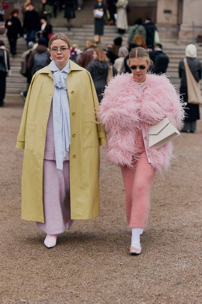Vintage faux fur, Kodaň, streetstyle FW25
