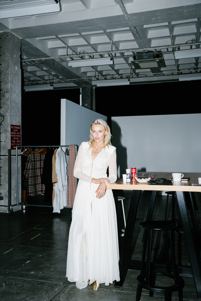 Focení s Lauren Wasser pro únorové vydání ELLE