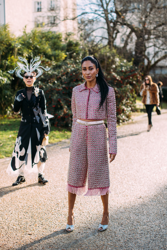 Haute Couture Spring Summer 2025, streetstyle, Paříž