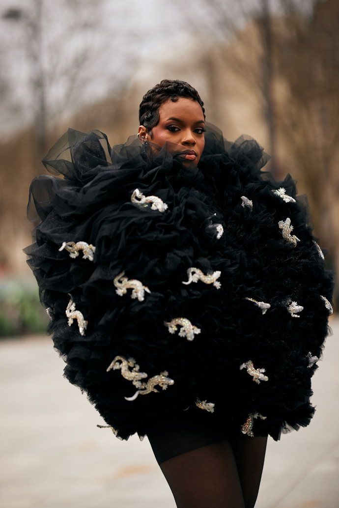 Haute Couture Spring Summer 2025, streetstyle, Paříž