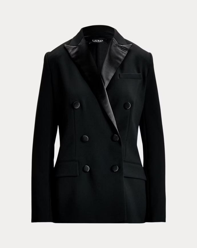 Dvouřadý blazer se saténovými detaily, Ralph Lauren, 6 283 Kč