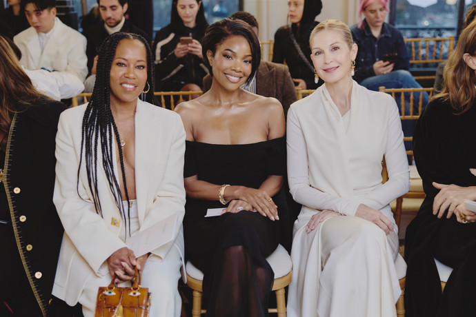  Regina King, Gabrielle Union, Kelly Rutherford na Schiaparelli Haute Couture Summer Spring 2025