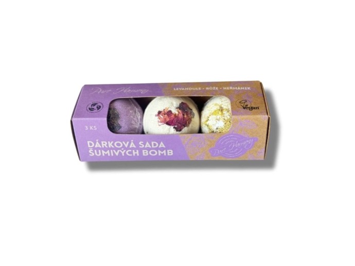  Šumivé bomby do koupele, Pure Harmony, 229 Kč