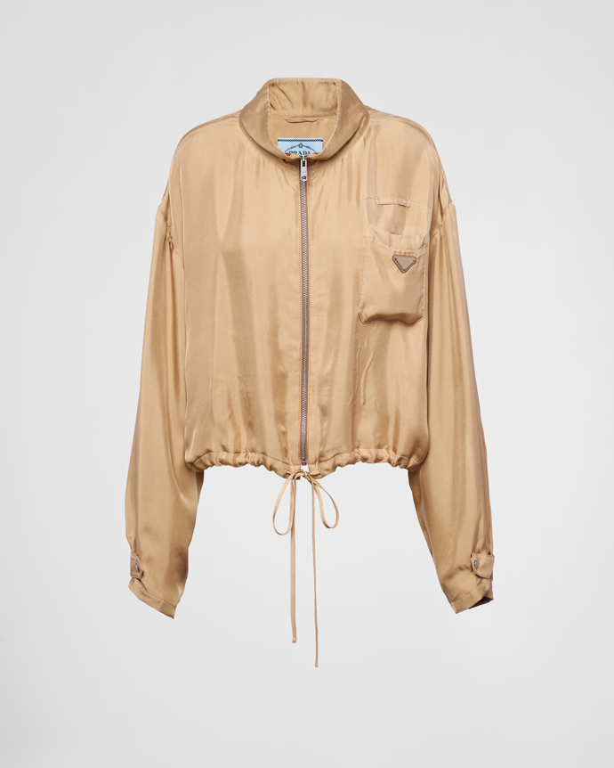 Bunda z hedvábného twillu, Prada, 82 399 Kč