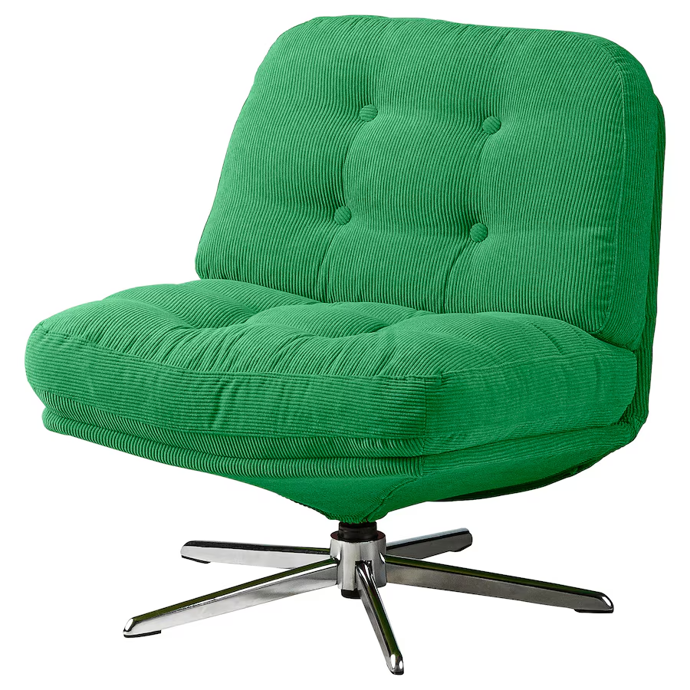 DYVLINGE Otočné křeslo, Kelinge zelená, Ikea, 4 990 Kč