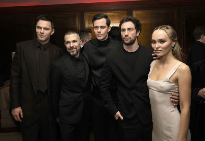 Nicholas Hoult, Robert Eggers, Bill Skarsgard, Aaron Taylor-Johnson a Lily-Rose Depp