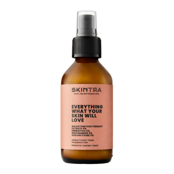  Pečující tonikum s prebiotiky Everything What Your Skin Will Love, Skintra, prodává Cosibella.cz, 510 Kč