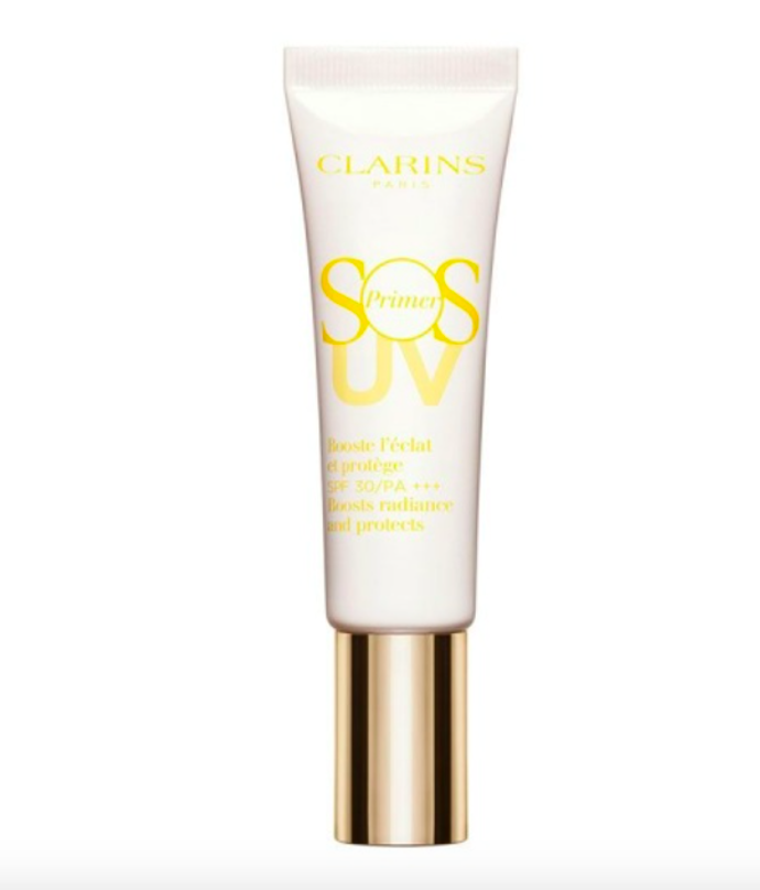  Clarins SOS UV SPF 30 Primer, dostupné na Fann, 990 Kč