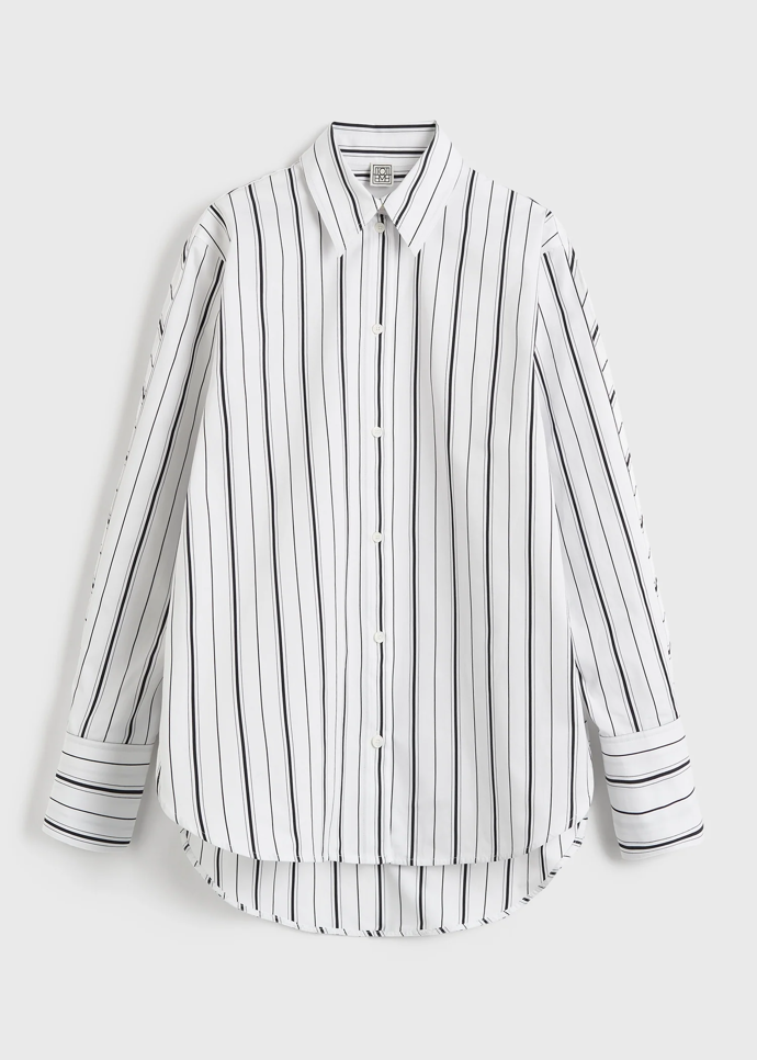 Pruhovaná košile s kimono rukávy, Toteme, 8 563 Kč