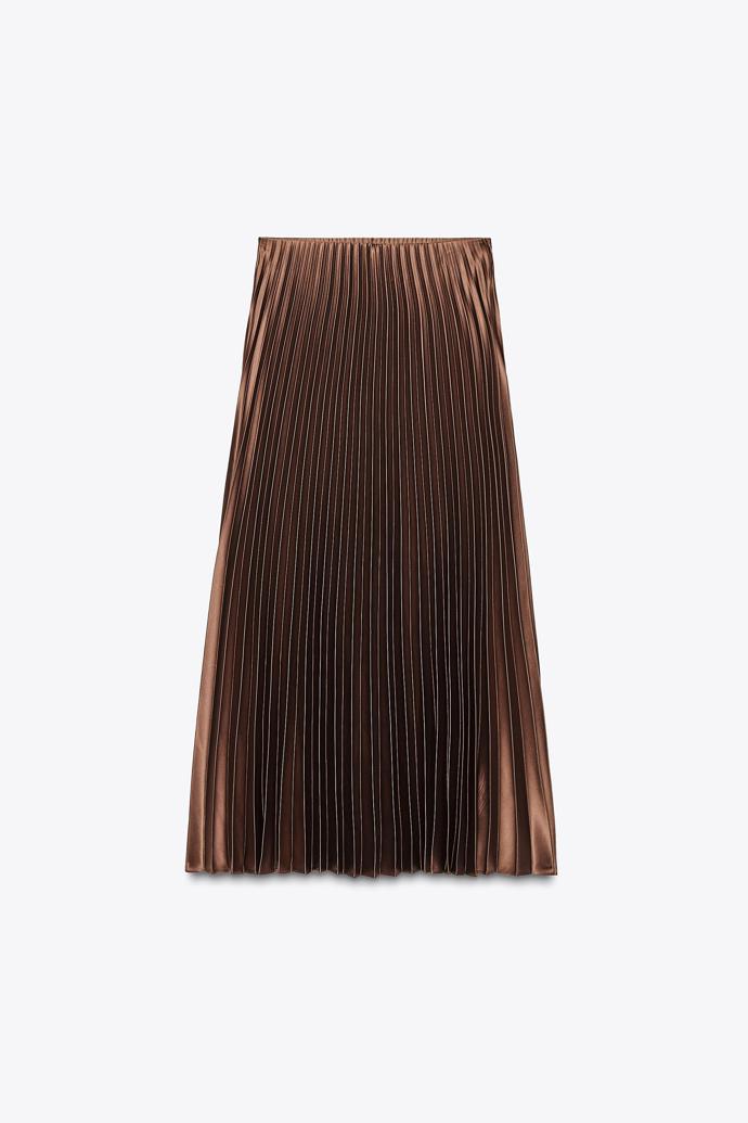 Plisovaná midi sukně, Zara, 899 Kč