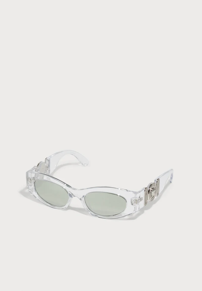 Průhledné futuristic brýle, Versace, Zalando, 7 850Kč