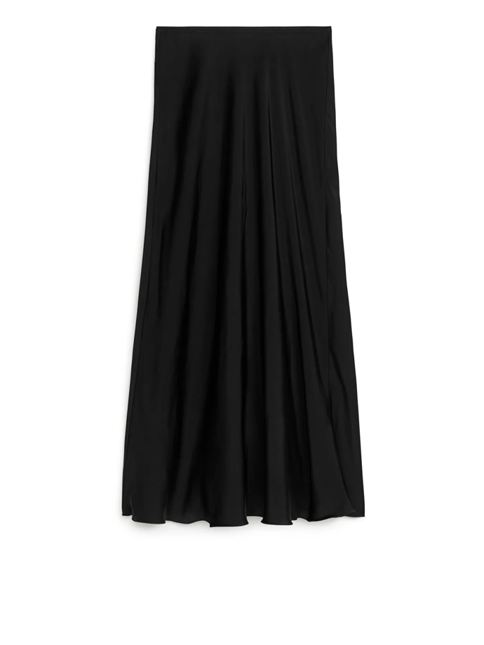 Maxi saténová sukně, Arket, 99 Eur