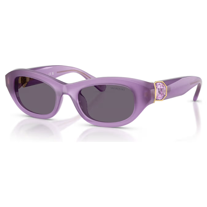 Sluneční brýle, Tvar polštářku, Fialová, Swarovski, 6 500 Kč