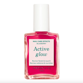 Pečující růžový lak pro jelly effekt Active glow, ods. Blueberry, Manucurist, prodává Sephora.cz, 425 Kč