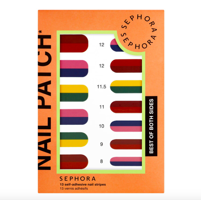  Nálepky na nehty pro kontrastní nail art Nail Patch, ods. Best of both sides, prodává Sephora.cz, 180 Kč