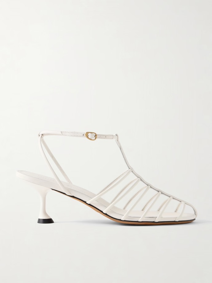  T-bar boty Tee Cage leather sandals, Proenza Schouler, 750 eur, prodává Mytheresa