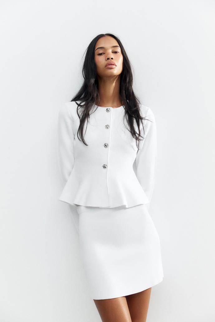 Peplum kabátek, Zara, 849 Kč