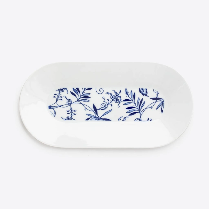 Oválný tác Kobalt Jiří Pelcl, Czechdesign shop, 590 Kč 