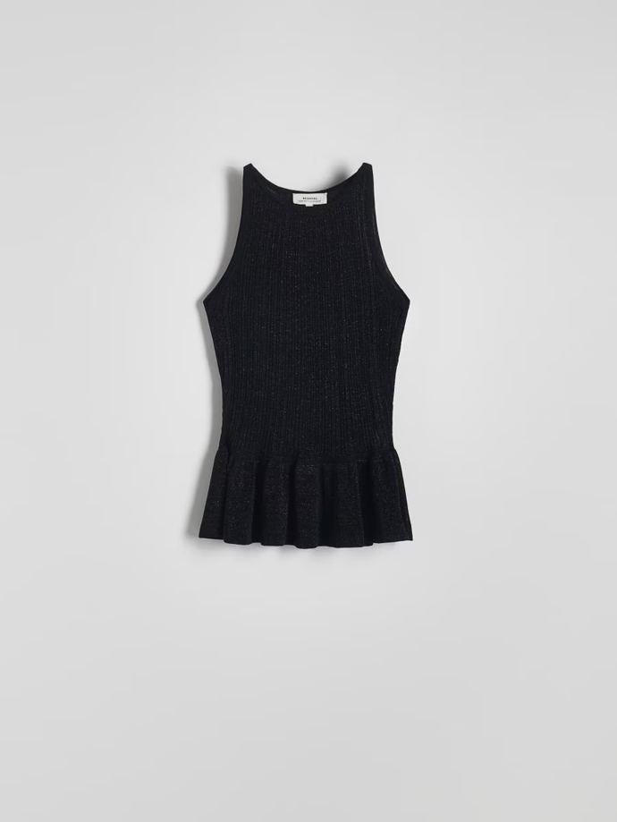 Tričko s volánkem peplum, Reserved, 459 Kč