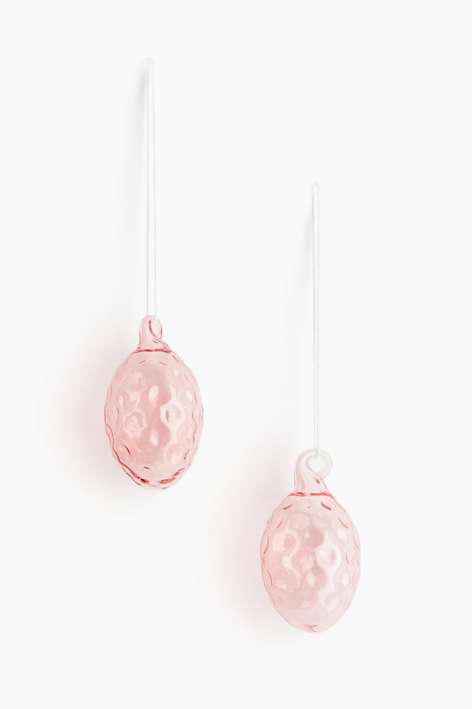 Skleněná velikonoční ozdoba, H&M Home, 219 Kč/2 kusy 