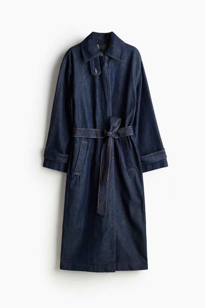 Jednořadový keprový trenčkot, H&M, 1 459 Kč