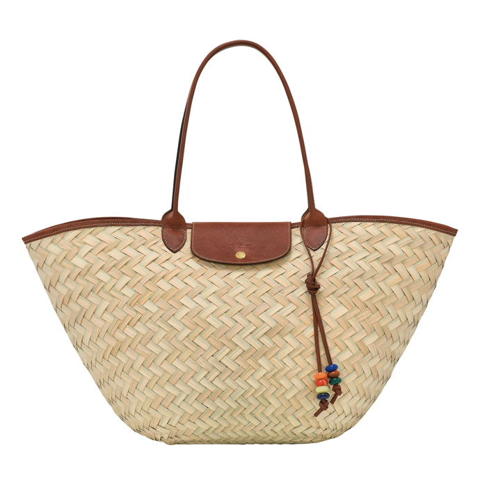 Světlá raffia kabelka, Longchamp, Cettire, 423 eur
