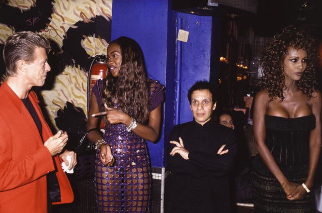  David Bowie, Naomi Campbell, Azzedine Alaïa a Iman