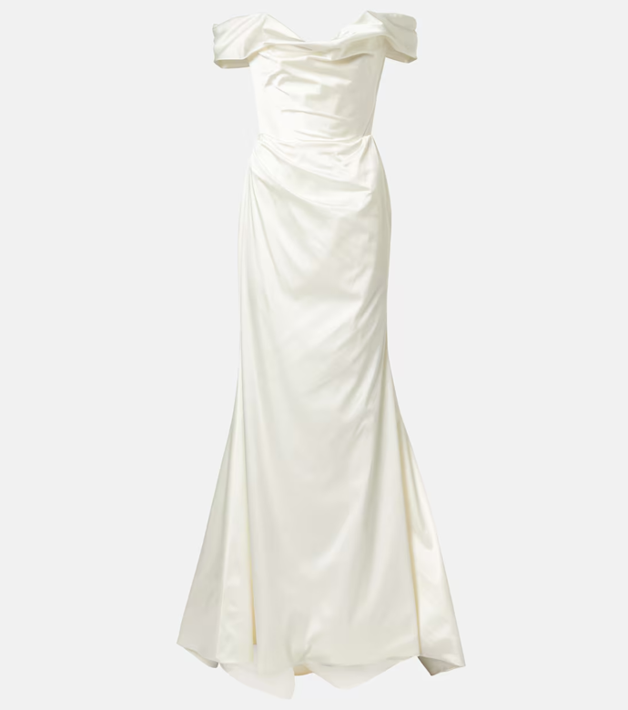 Saténové svatební šaty Bridal Nova Cora, Vivienne Westwood, MyTheresa, 138 468 Kč