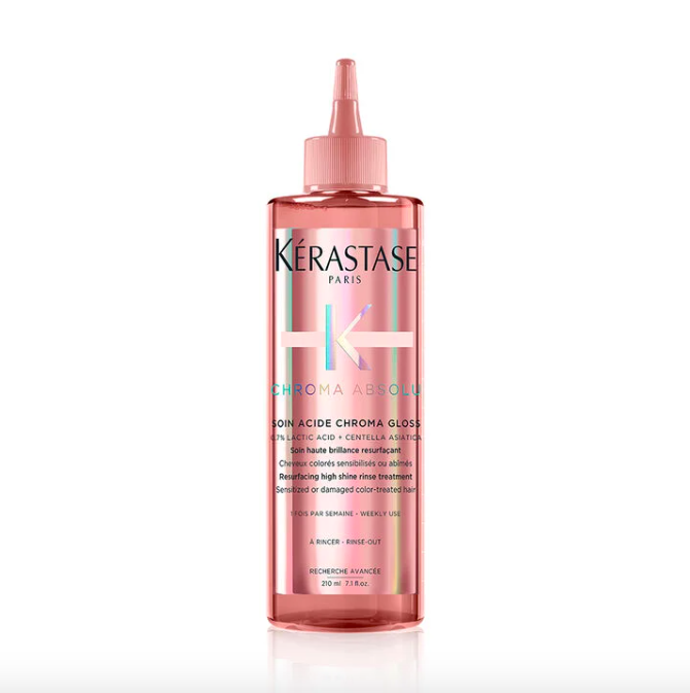  Regenerační oplachová kúra s extra leskem Chroma Absolu Soin Acide Chroma Gloss, Kérastase, prodává Hairplanet.cz, 974 Kč