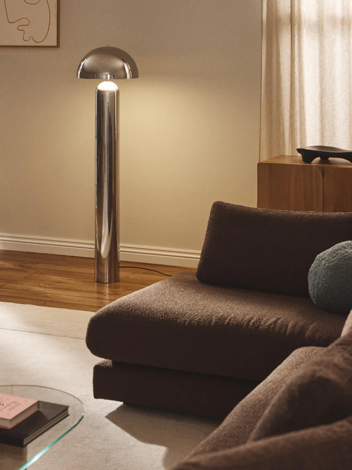 Stojací chromová lampa Walter, Westwing, 9 349 Kč, 