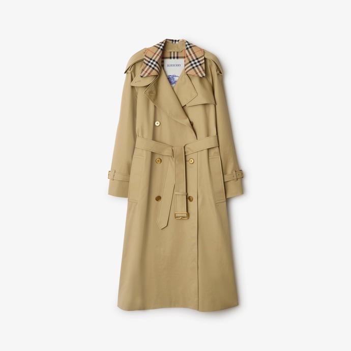  Dlouhý kabát Check Collar Castleford Trench, Burberry, 59 000 Kč