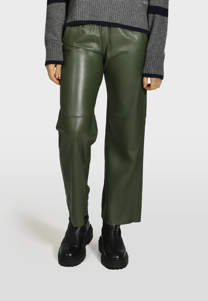 URANUS - Kožené kalhoty, Oakwood, Zalando, 6225 Kč