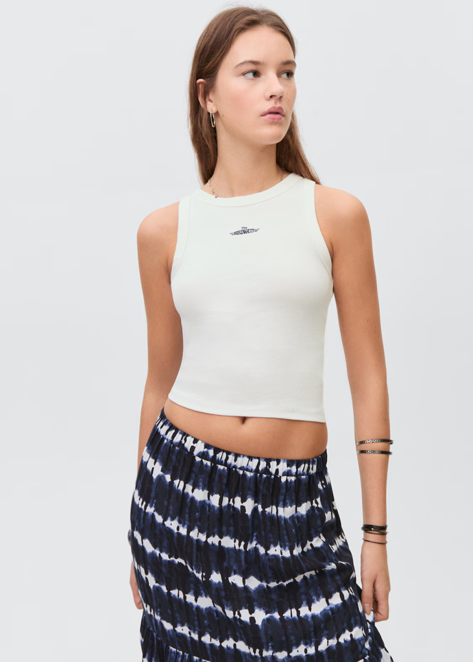 Top na ramínka s výšivkou, Mango, 299 Kč