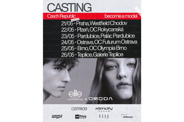 Castingy do soutěže Elite Model Look ČR 2025 jsou zahájeny