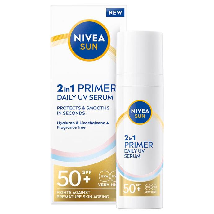 Pleťové sérum 2 v 1 OF50+, NIVEA SUN, DM, 299 Kč